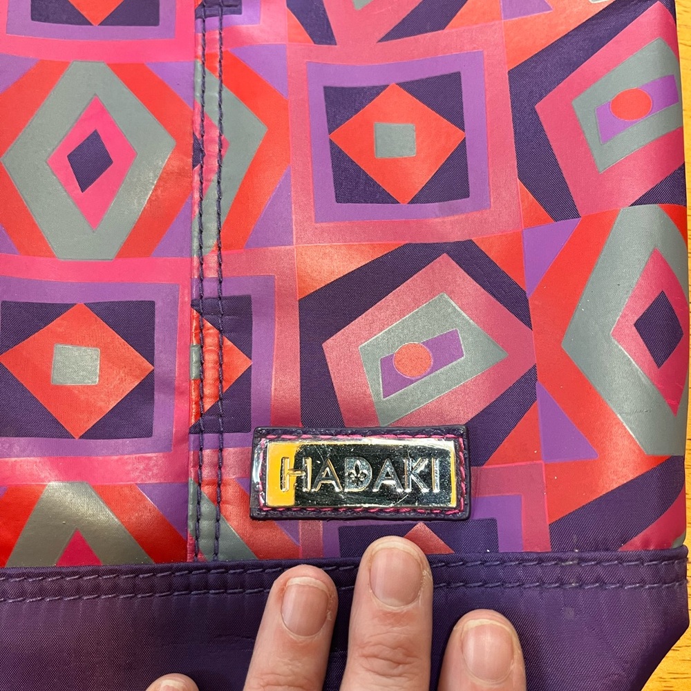Hadaki Nylon French Market Tote NWOT - Picture 4 of 12